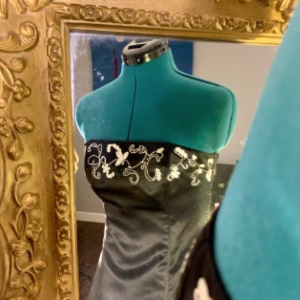 Camilla La Vie Strapless Embroidered Prom Dress (US 9/10)